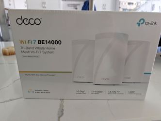 TP Link Deco BE14000 Wifi7 Mesh System 3-Pack, Brand New