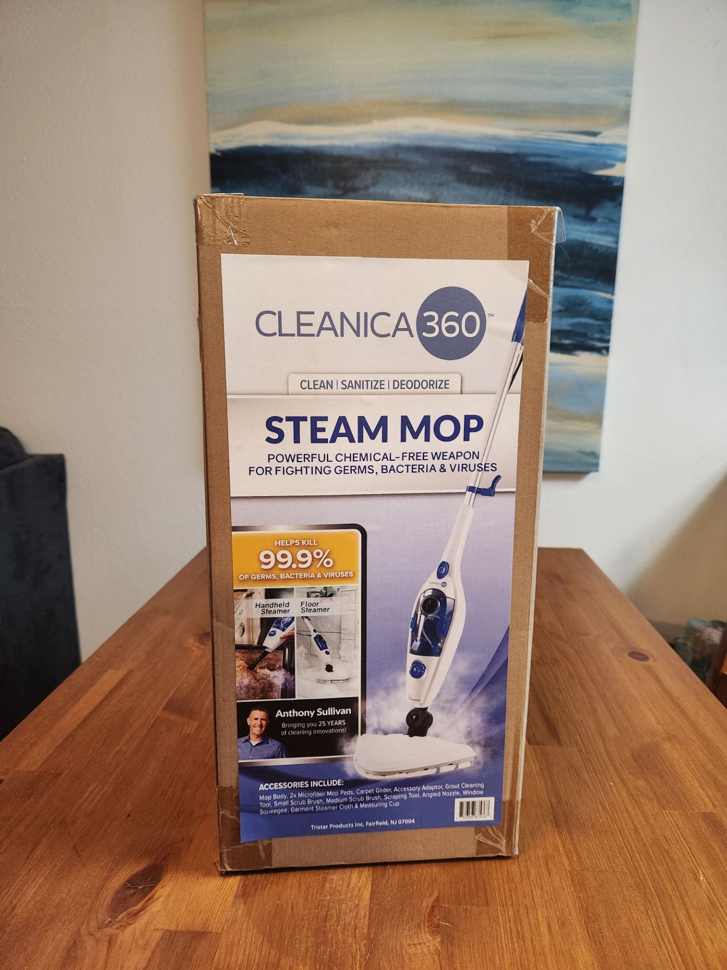 NEW IN BOX Cleanica 360 Steam Mop With Lots of Accessories (SE San Diego)