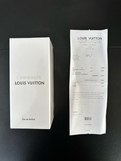 New Louis Vuitton L'Immensité Eau de Parfum. Product is 100ml