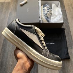 Leather Rick Owens Vintage Low Size 43