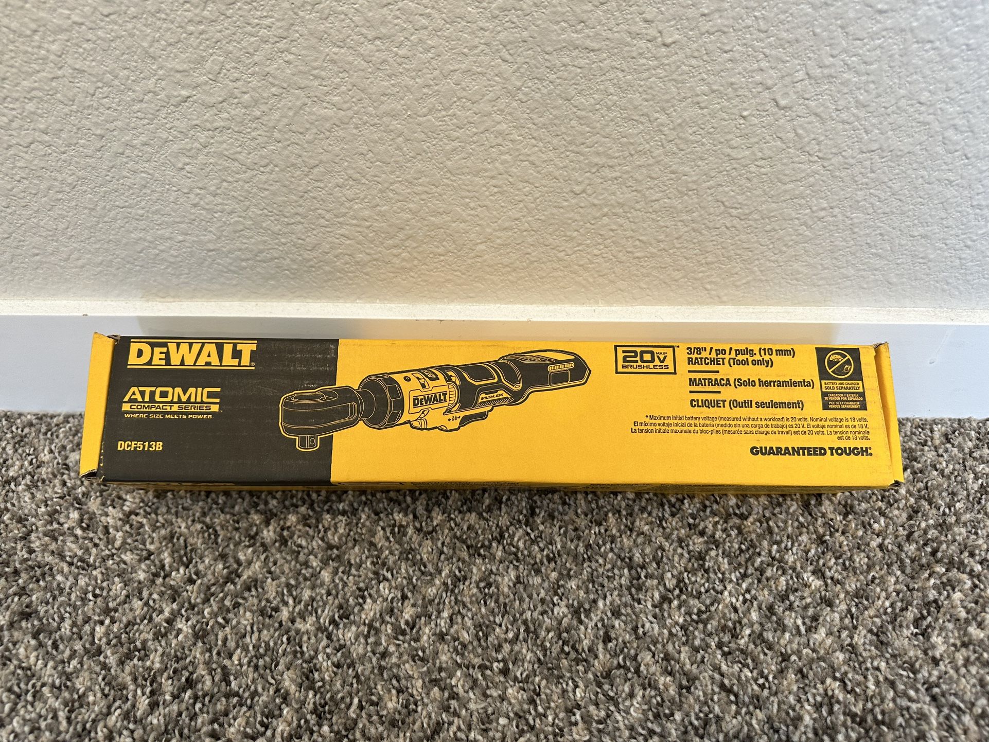 Dewalt ATOMIC 20V MAX Cordless 3/8 in. Ratchet (Tool Only)!