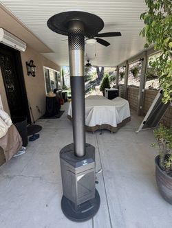 Wood pellet patio heater