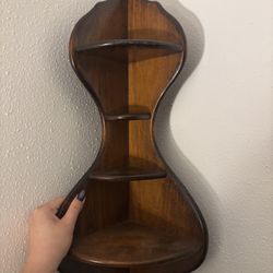 Solid Wood Corner Shelf 