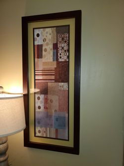 Print / canvas / art / picture. Geometric shapes in shades of brown.