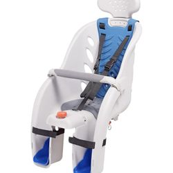 Schwinn Deluxe and Ovation Bike Child Carrier, Rear Mounted Bike Seat Compatible with Most Adult Bike, Seats One Child, Ages 1 Year and Up, Max. Weigh