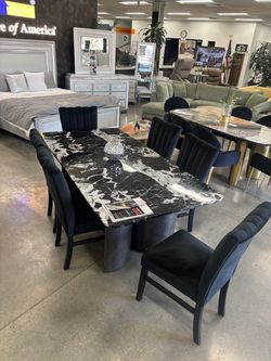 Sintered stone table set