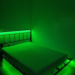 Bed Frame With Lighting And Charger Included
