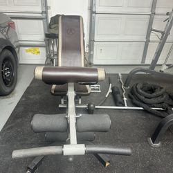 Marcy Home Gym w/ 216 sq ft of 1/2” thick rubber floor mat.