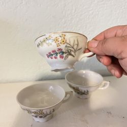  Vintage Porcelain  Tea  3 pieces 