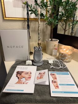 NuFace Trinity Pro Facial Toning Device in Silver and White