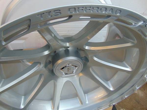 4 New 22X12 TIS Offroad Brushed & Silver Rims *8X6.5* *-44MM Offset* *CHEVY* *DODGE*