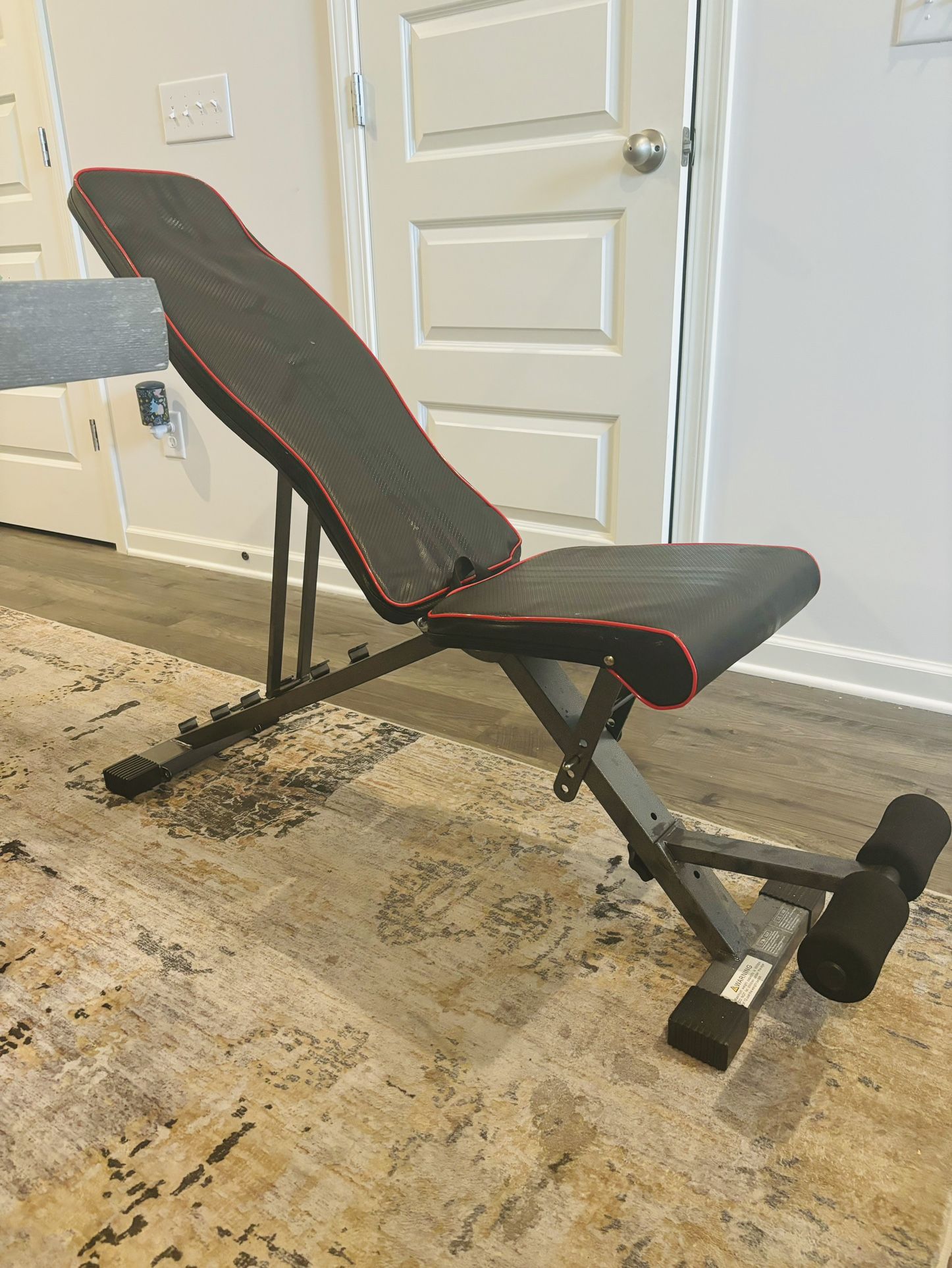 Adjustable training bench