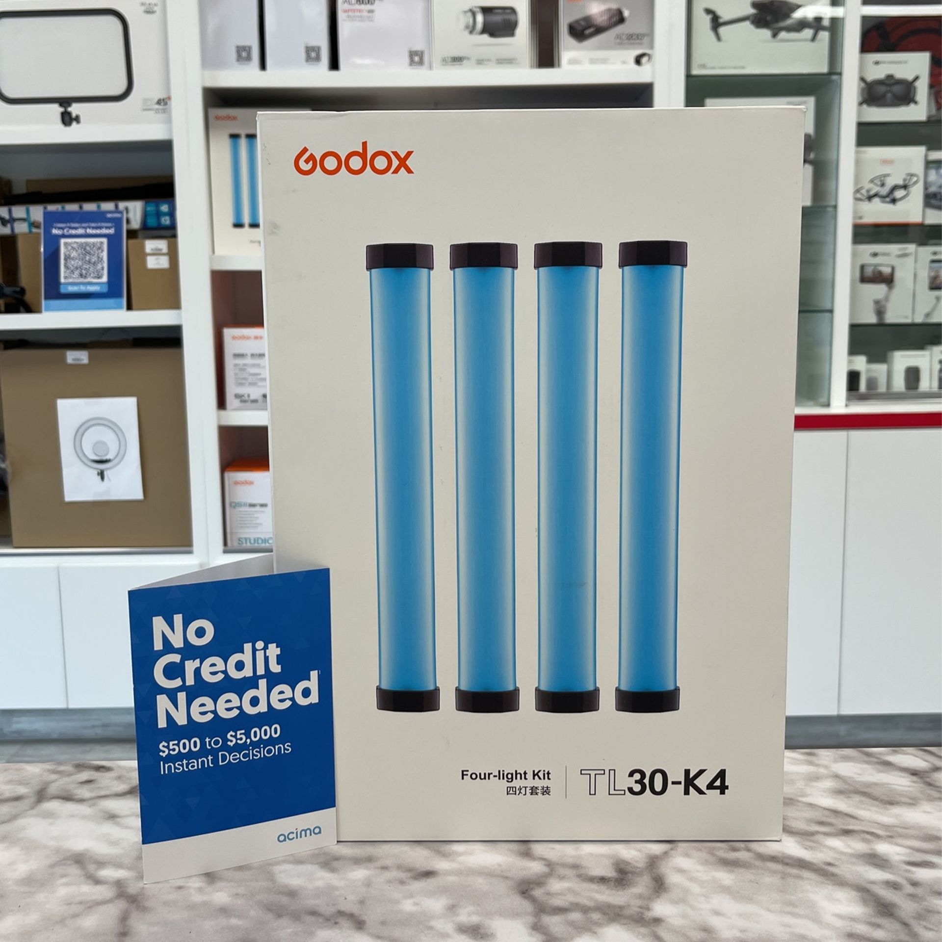 Godox TL30 -K4 Four Light Kit RGB LED Tube