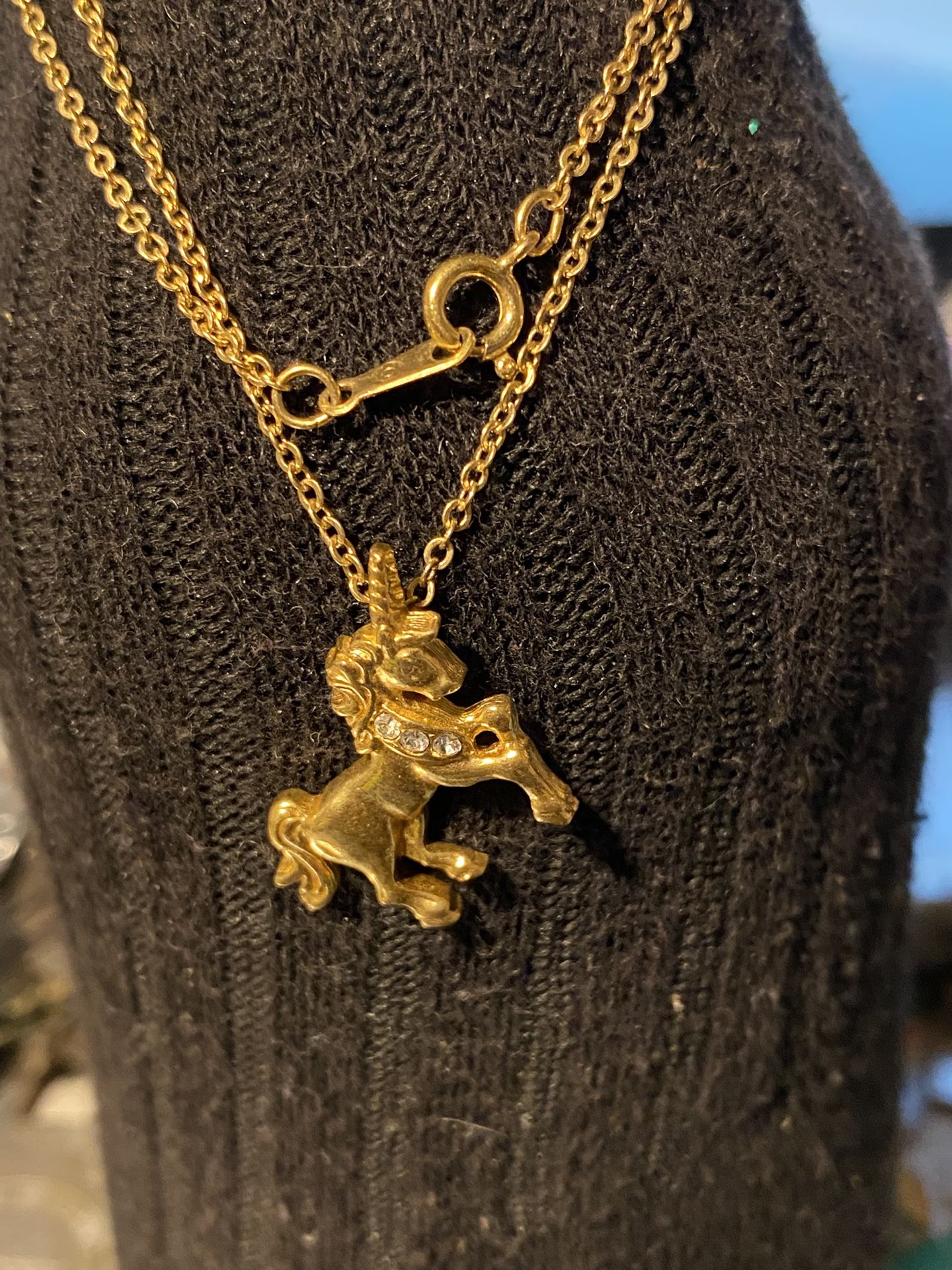 Unicorn Pendant And Necklace