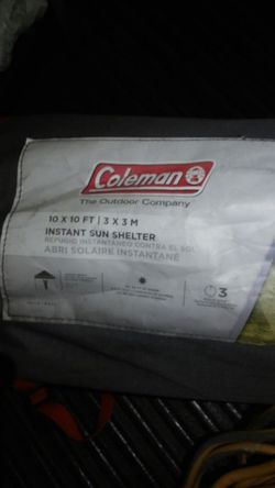 Coleman pop up shade cover brand new basicly. Used once.