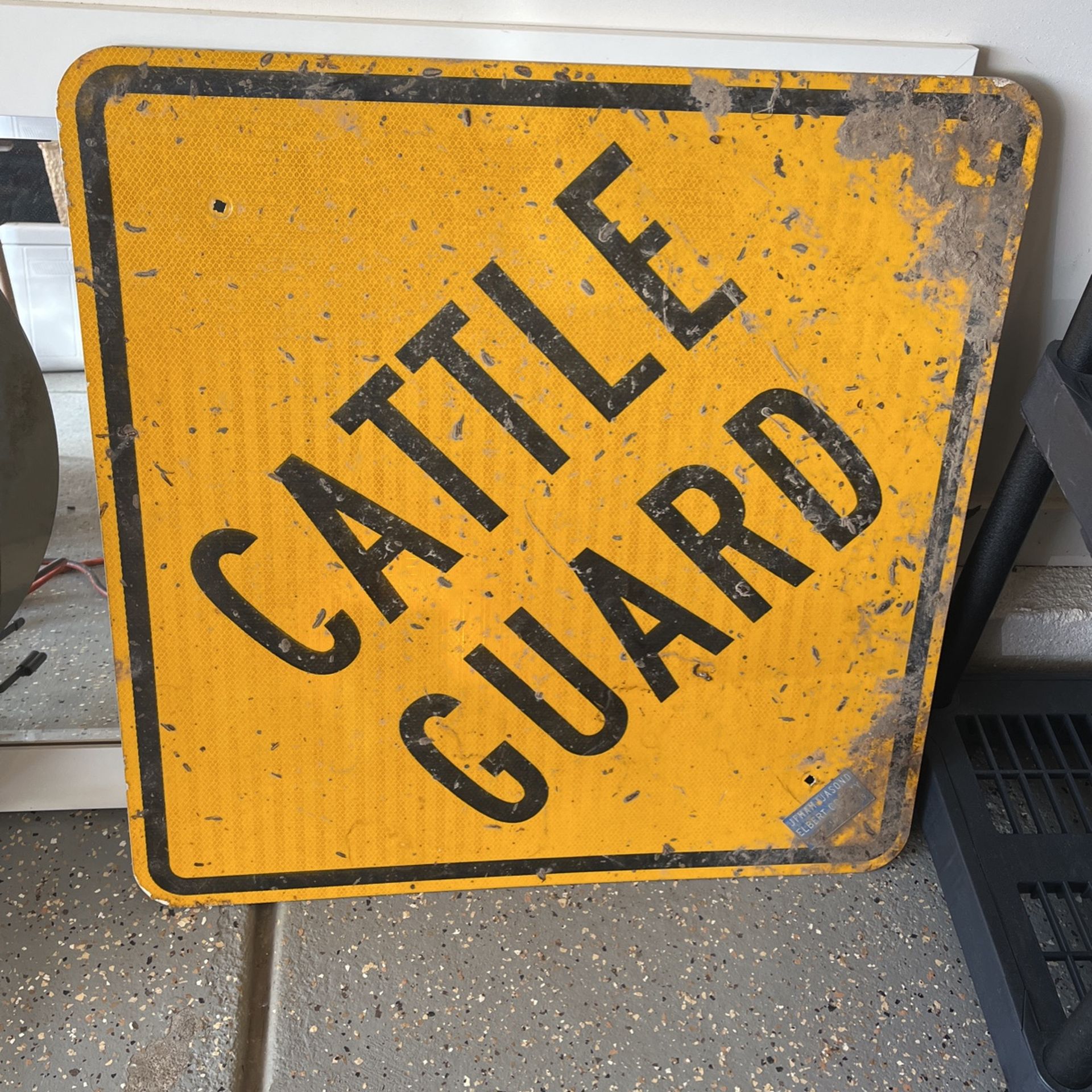 Cattle Guard Sign