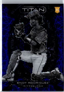 2023 Panini Titan Endy Rodriguez RC Blue Parallel