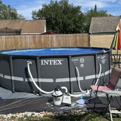 Intex 16x48 Ultra Frame Pool With 1500 Sand Filter Pump.  