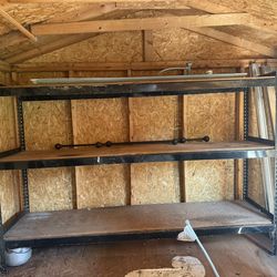 Shelving Heavy Duty, Storage Shelves, 3 Tier Adjustable Metal Shelves for Garage Shelving Sturdy Industrial Shelf