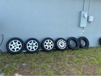240sx 4x4.5 wheel set + 2 spares. 195/60R15