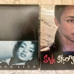 Vintage 2 LPs  33’s Sade’s Diamond Life & Stronger Than Pride