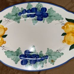 Solimene painted fruit platter  VIETRI COLLECTION
