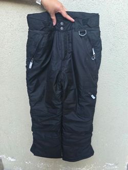 Black Insulated Snow Pants