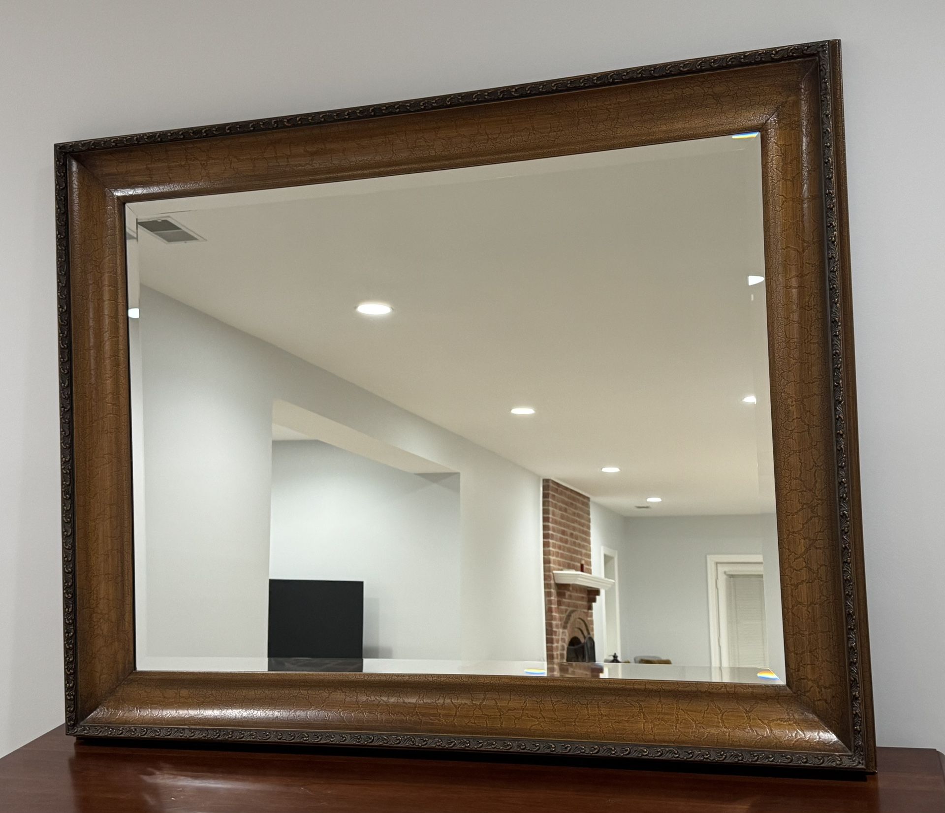Large Wood Frame Mirror