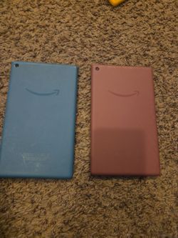 2 amazon fire 7 tablets