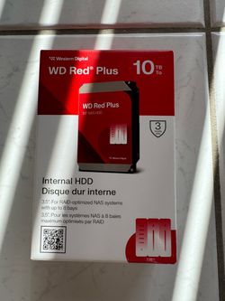 WD Red Plus 3.5-inch NAS Hard Drive 10TB