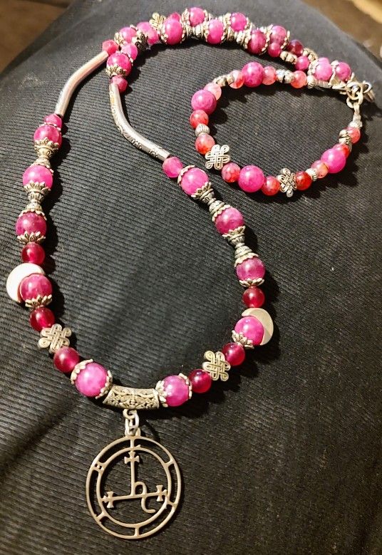 Handmade Lilith Necklace With Matching Bracelet