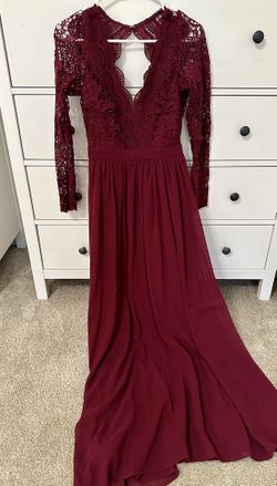 princess polly baby blue dress Penelope Halterneck Lace-Up Corset Maxi Dress in Berry Red main image 1