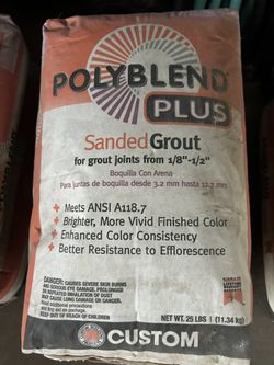 “Polyblen” Plus Sanded Grout Tengo Variedad De Colores $20 Por Bolsa 