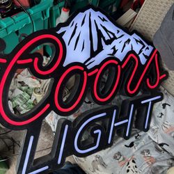 Coors Light Sign Changing Color