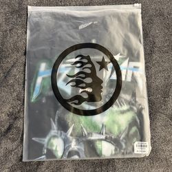 Hellstar black and green t shirt size L brand new