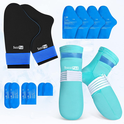 SUZZI PAD Calcetines de Terapia de Frío y Guantes Fríos para Neuropatia de Quimioterapia para Mujeres y hombres , New Open Bag Never Used - Size SM