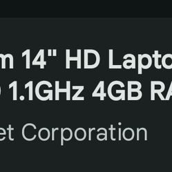 14" Hp Laptop