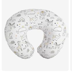 Boppy Original Nursing Pillow, White and Gold Notebook