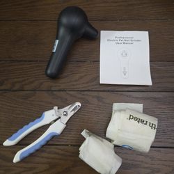 Nail Grinder, Clippers, Dog Waste Bags
