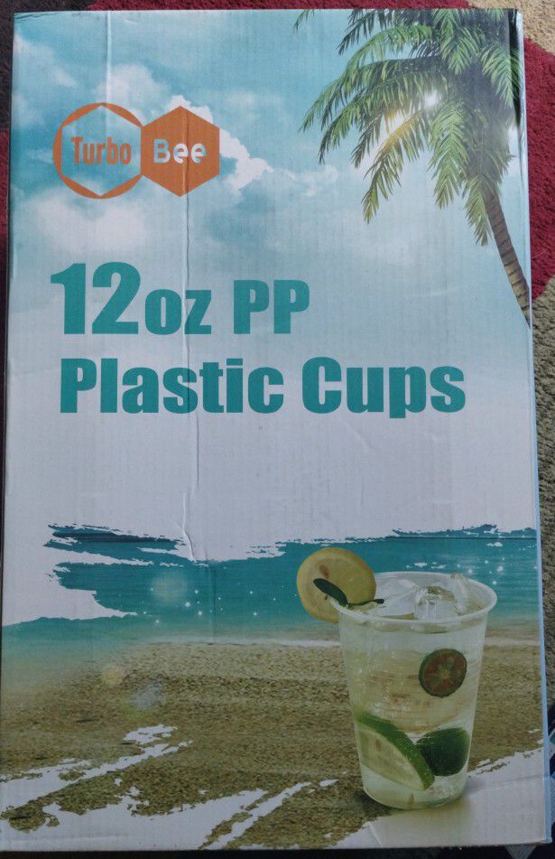 480pack Of 12oz Clear Disposable Plastic Cups 