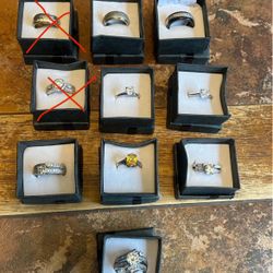 Sterling Silver Rings Sizes 6-6.5  $150  each you choose.