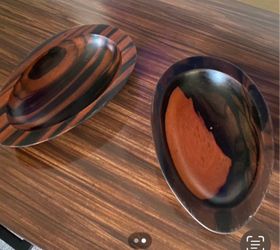 Rare Ebony wooden dishes