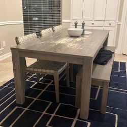 Ethan Allen - Vision Oak Dining Table Set