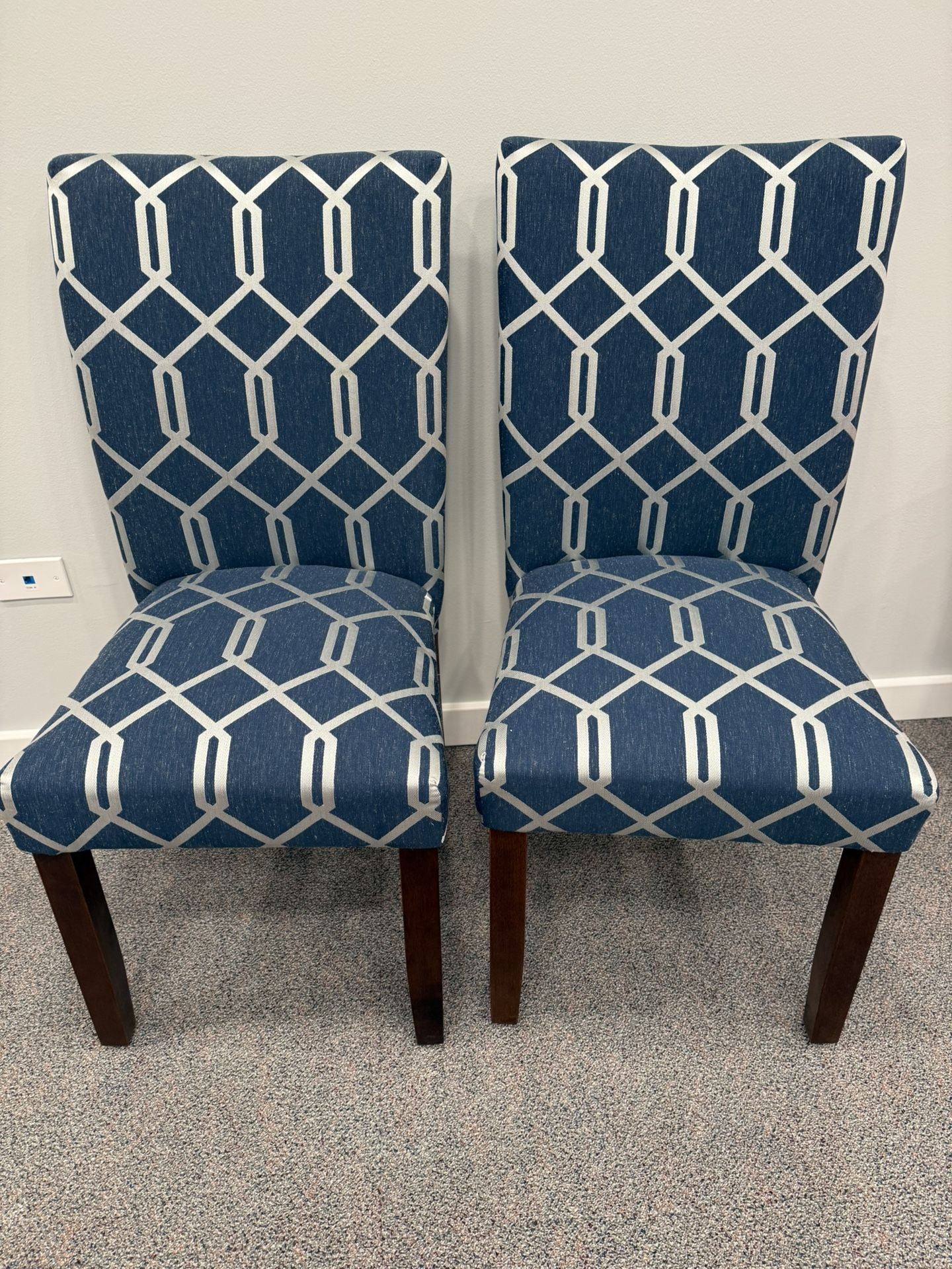 Set Of Two Upholstered Chairs