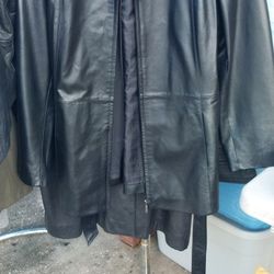 Women's Genuine Leather Jacket Size Large