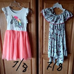 Girls Summer Dresses 5. 6 .7. 8. 12  And More