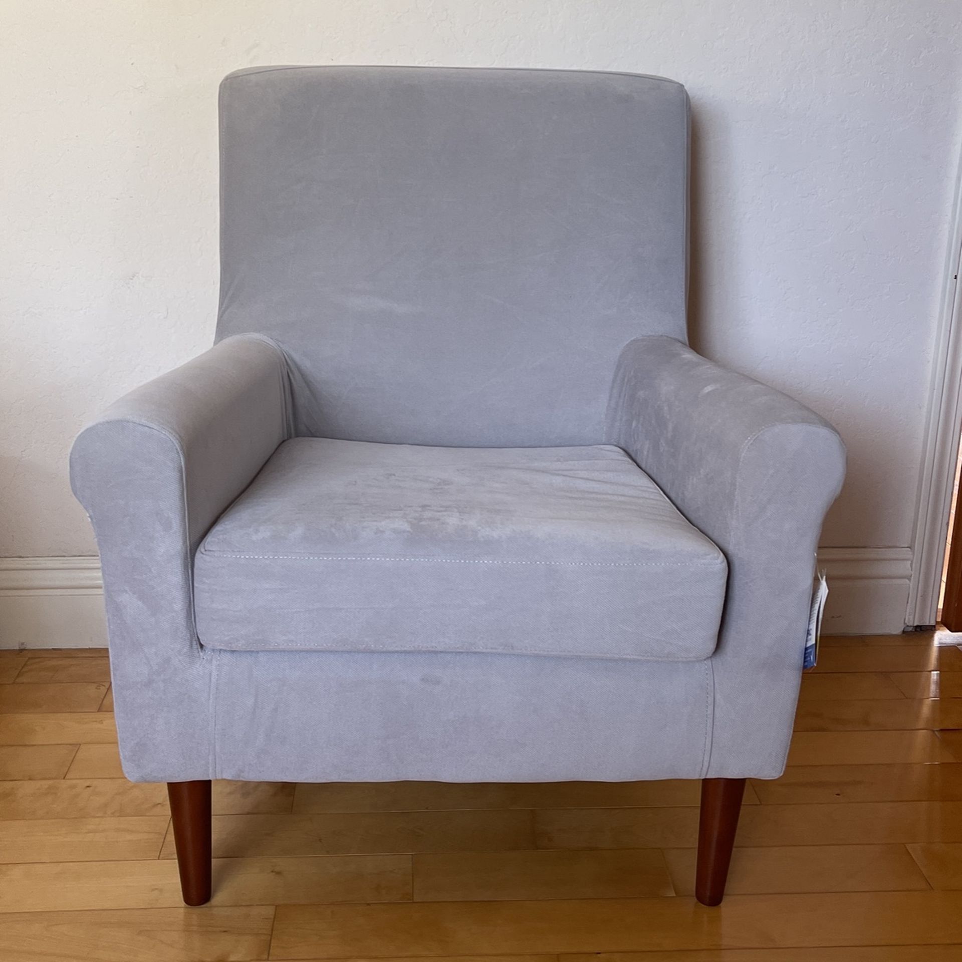 Fox Hill Ellis Rolled Arm Lounge Chair, Gray