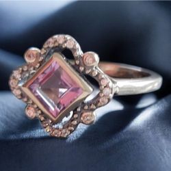 Vintage Avon Sterling Silver Amethyst Ring, Size 6