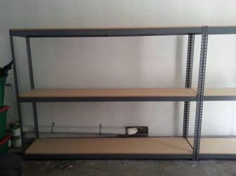 Office Garage Shed Storage 3 Tier 96 in W x 18 in D Boltless Warehouse Storage Racks Delivery Available