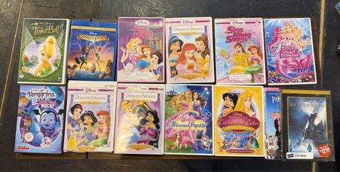 Disney & Barbie Kids DVD Collection – 12 Movies